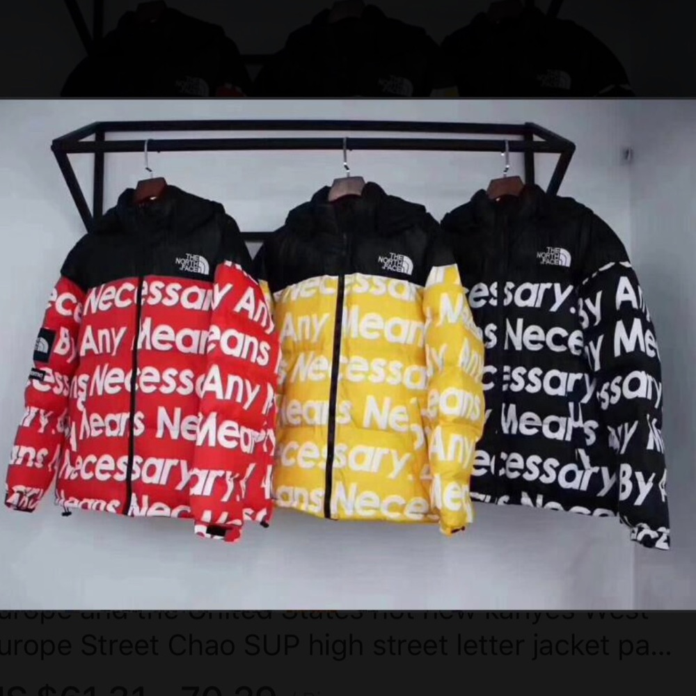 Supreme Northface Jacket By Any Means Necessary